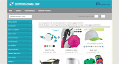 Desktop Screenshot of ideepromozionali.com