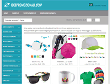 Tablet Screenshot of ideepromozionali.com